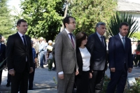 Гудиса Агрба принял участие в церемонии возложения цветов к памятнику добровольцам, погибшим в Отечественной войне народа Абхазии