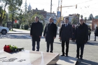 Гудиса Агрба  принял участие в возложении цветов к памятнику Дмитрию Гулиа
