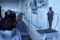 Открытие экспозиции конкурсных проектов памятников второму президенту Абхазии Сергею Багапш